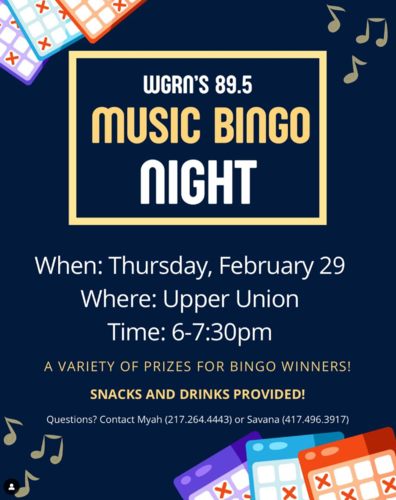WGRN 89.5 Music Bingo Night