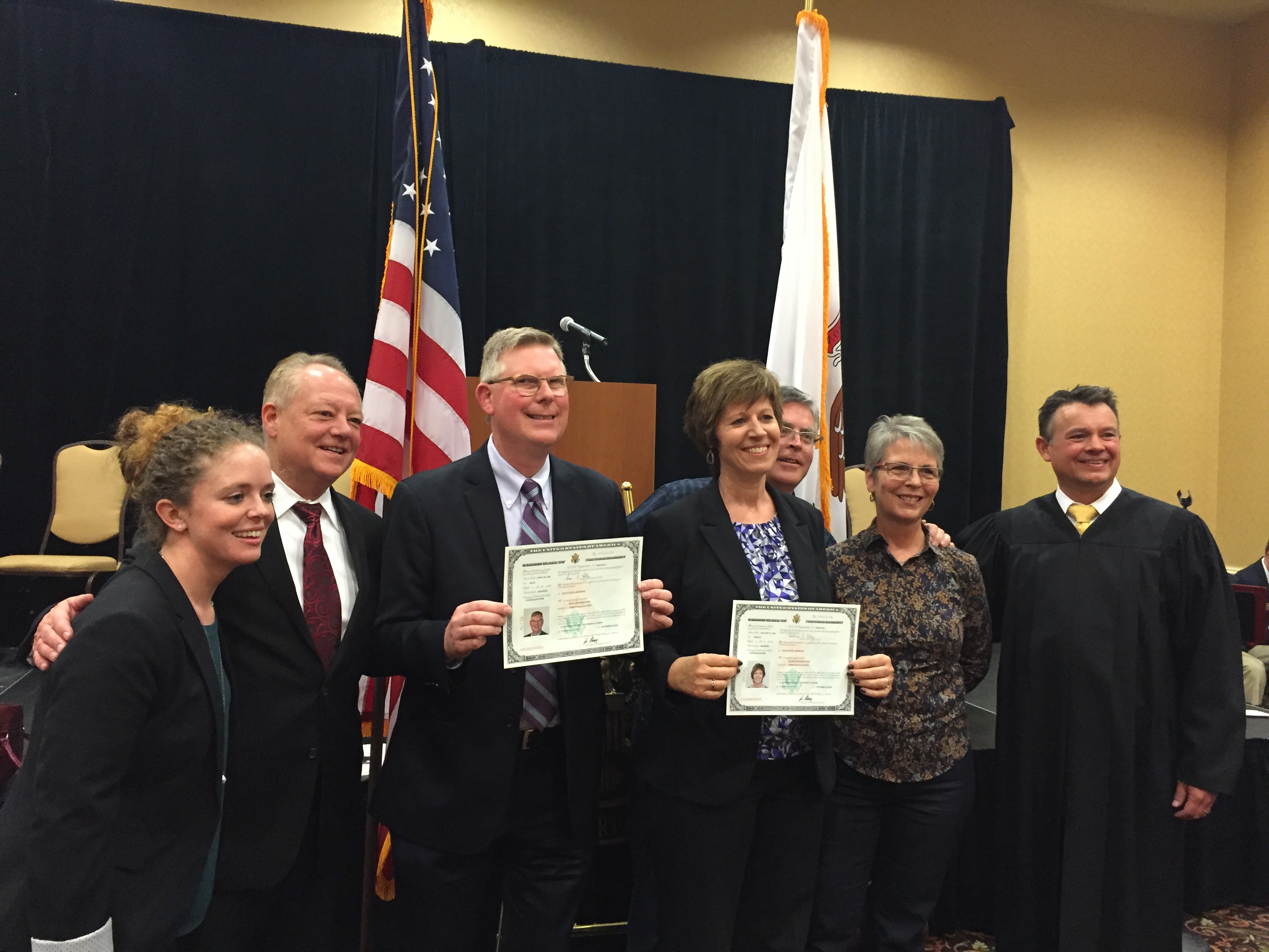 Ivan and Kathie Filby Become American Citizens
