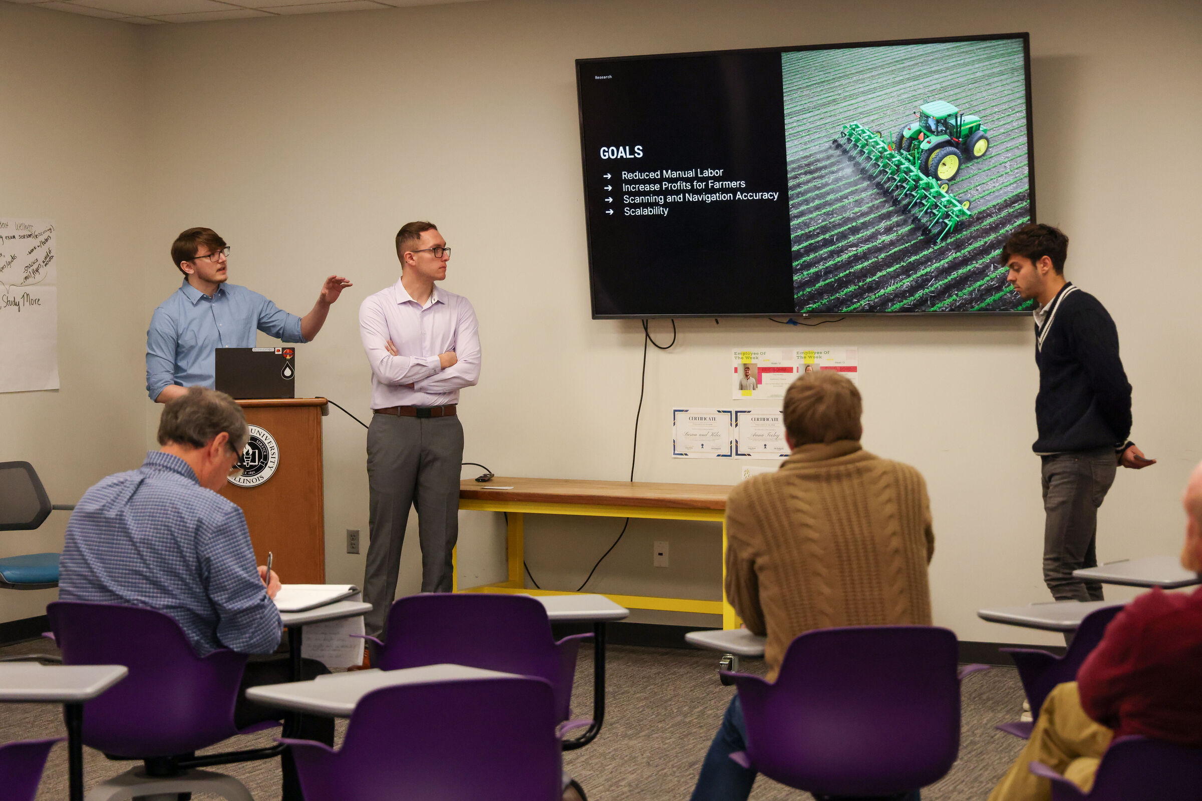 Engineering students design autonomous crop-surveying rover