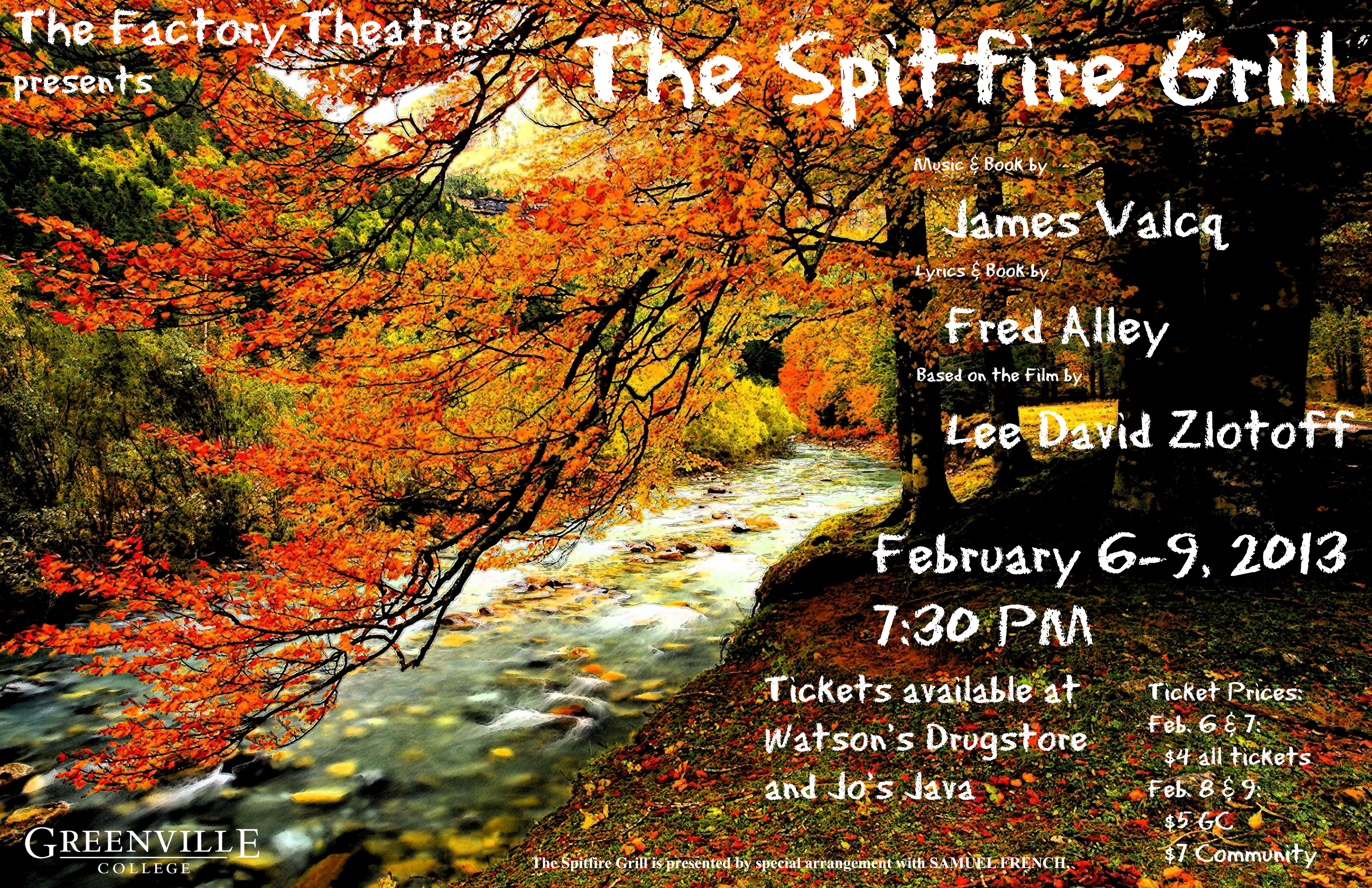The Spitfire Grill Opens Soon at the Factory Theatre
